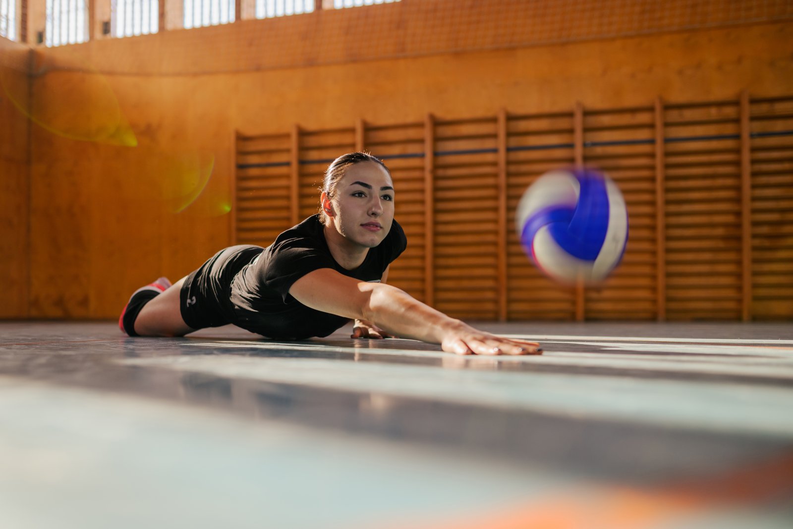 dziewczyna na pozycji libero